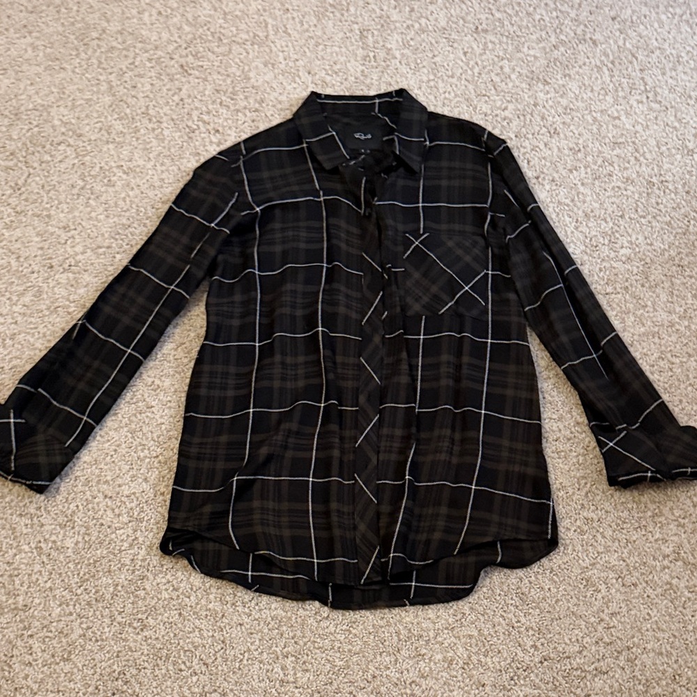 Black Plaid Women’s Shirt